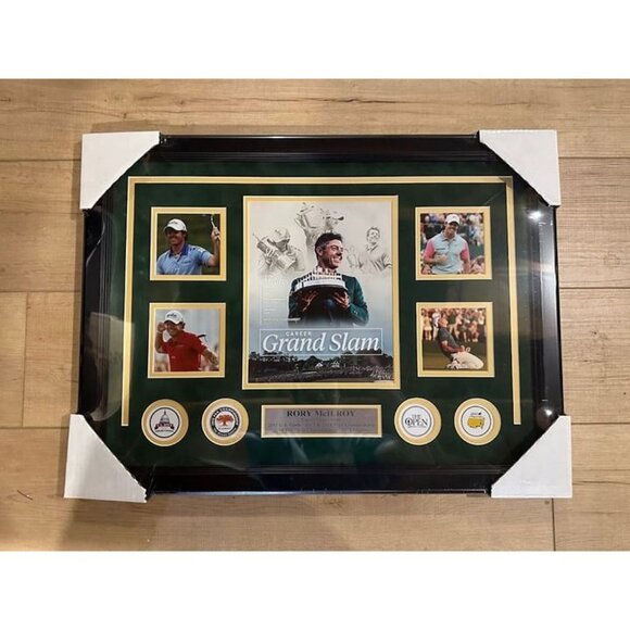 Rory McIlroy Career Grand Slam Framed Golf Photo Collage - Picture 1 of 9
